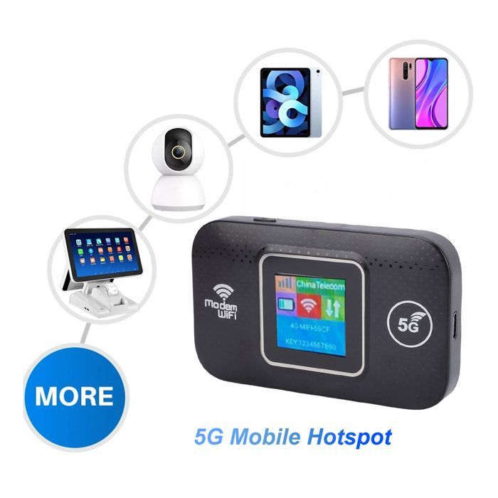 SALALIS point d'accès mobile WiFi 5G LTE SALALIS point d'accès WiFi portable Routeur Hotspot Mobile 5G LTE haute vitesse 300 Mbps