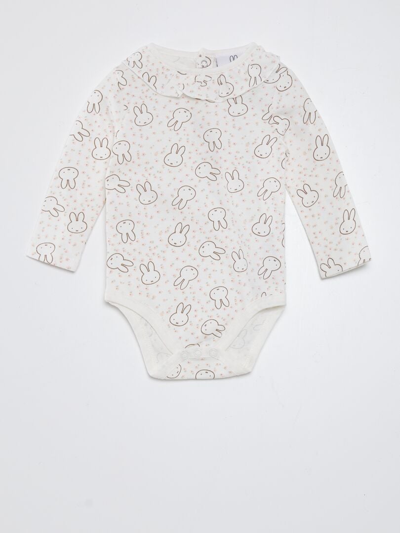 Body con estampado de conejos - BLANCO