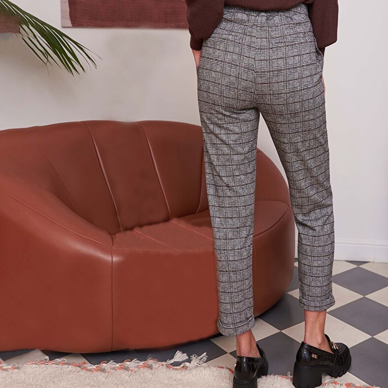 Pantalon Femme Gris