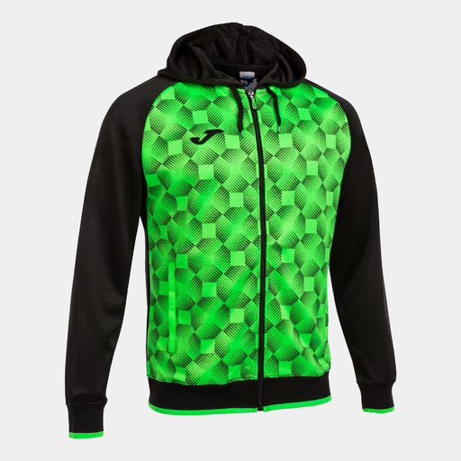  Veste à capuche Joma Supernova III, noir/vert fluo