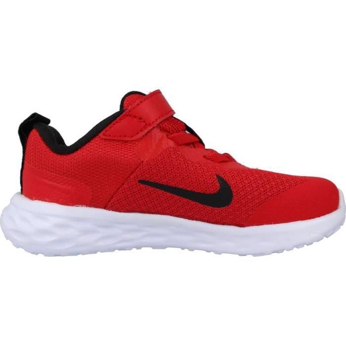 Zapatillas - NIKE - Revolution 6 - Rojas - Parte superior sintética - Unisex