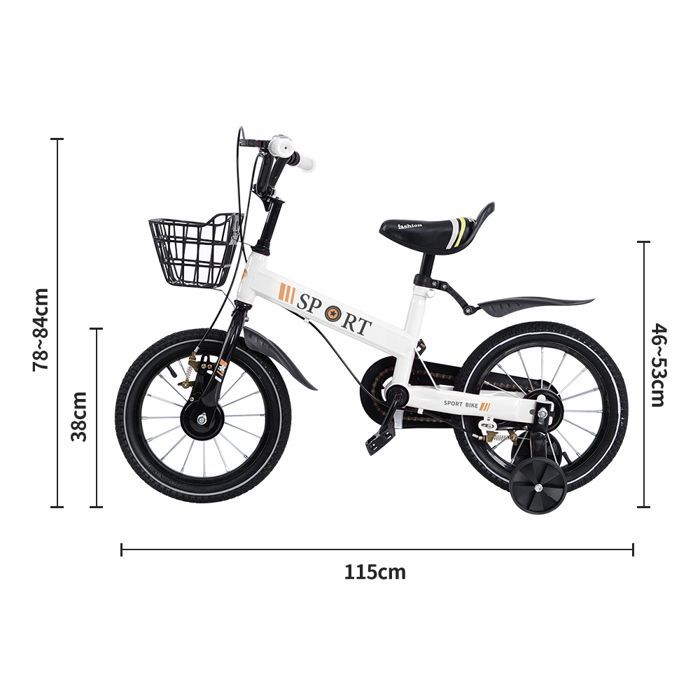 Bicicleta infantil para principiantes de 16