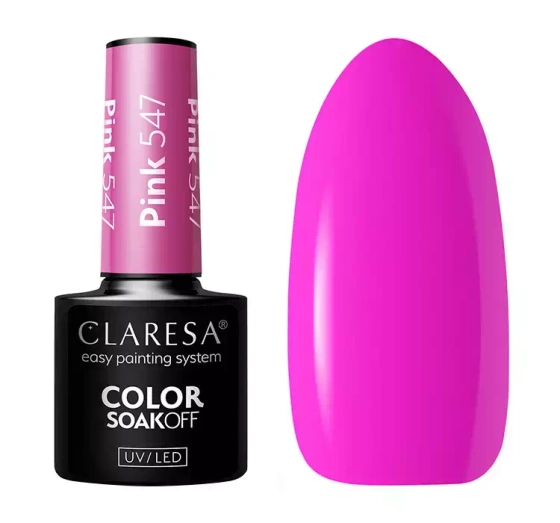 Claresa hybrydowy lakier do paznokci Pink 547 5 g