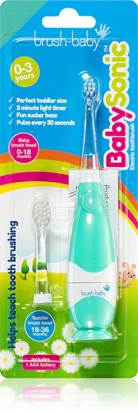 Escova de dentes elétrica BabySonic para crianças