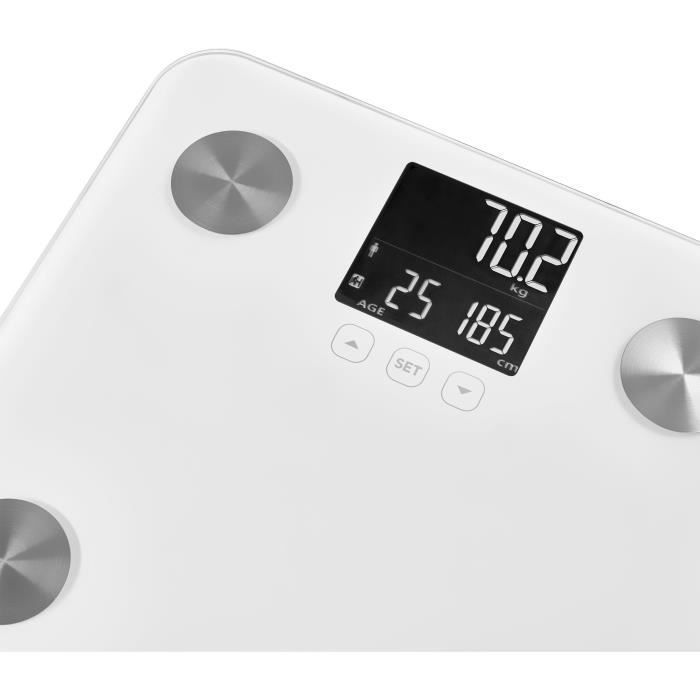 Balance pèse-personne - SENCOR - SBS 6025WH - Ecran LCD - Blanc
