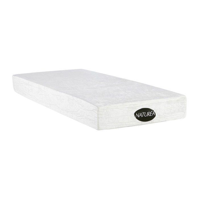 Cama eléctrica de relajación con somier de láminas y muelles + colchón de espuma viscoelástica y bambú - 2 x 80 x 200 cm - Roble - DAMYSOS by NATUREA