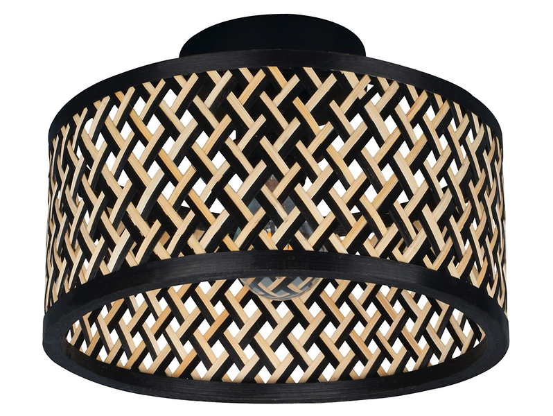 Lampa sufitowa Prori bambusowa czarna