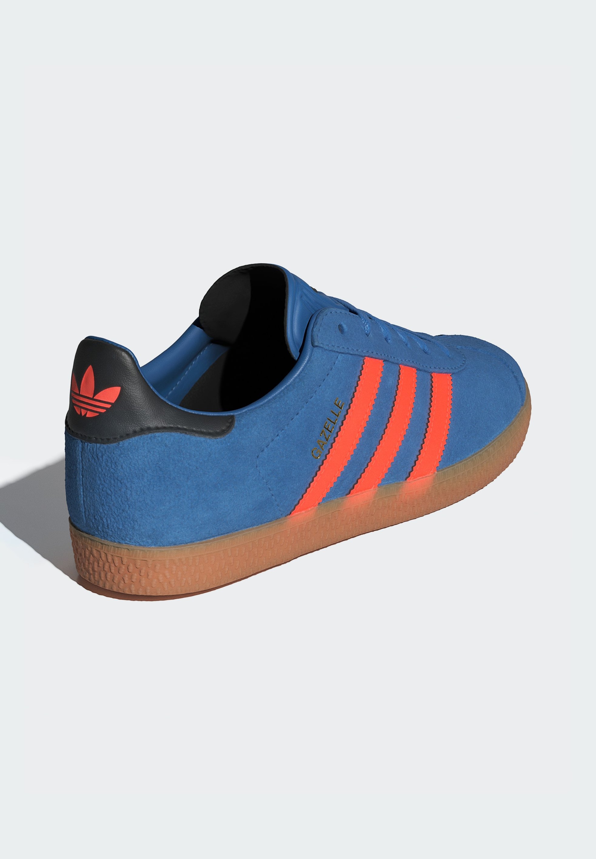 adidas Originals GAZELLE KIDS - Joggesko - focus blue solar orange core black