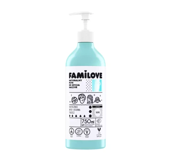 YOPE FAMILOVE NATURALNY PŁYN DO MYCIA NACZYŃ SŁONECZNA LAWENDA 750ML