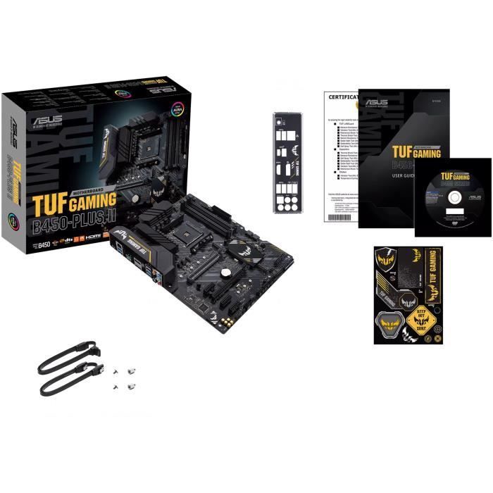 Placa-mãe - ASUS - TUF GAMING B450-PLUS II - AMD B450 - Soquete AM4 ATX