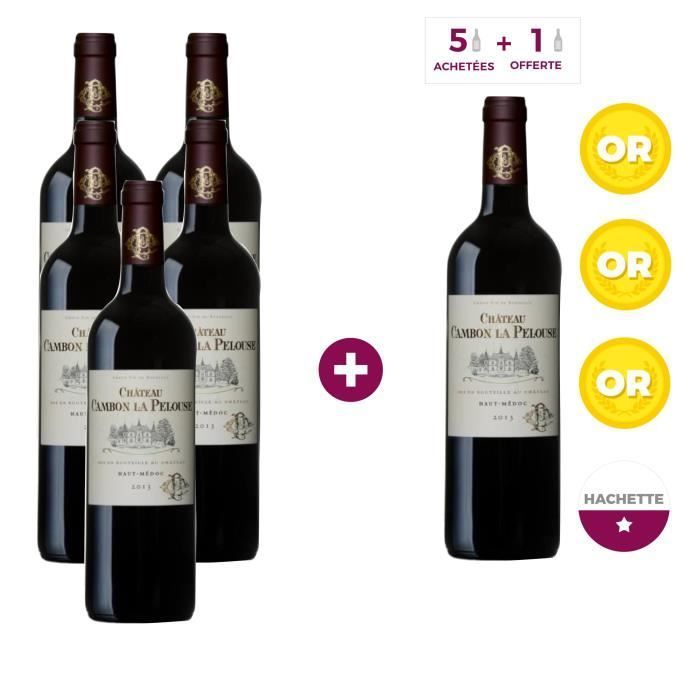 COMPRE 5 OBTENGA 1 GRATIS Château Cambon La Pelouse 2013 Haut-Médoc Cru Bourgeois - Vino tinto Burdeos