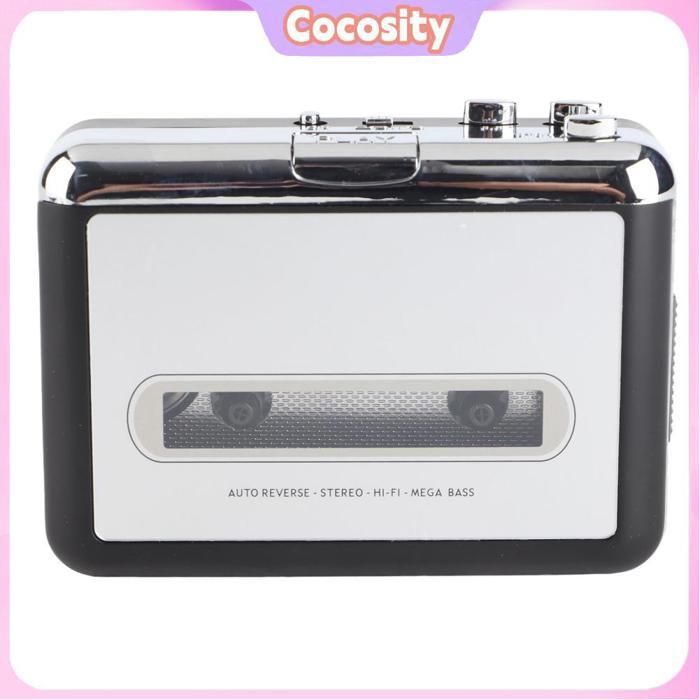 Cocosity Cassette to MP3 Converter, Cassette Converter, Portable Cassette Player, Video Player Converter