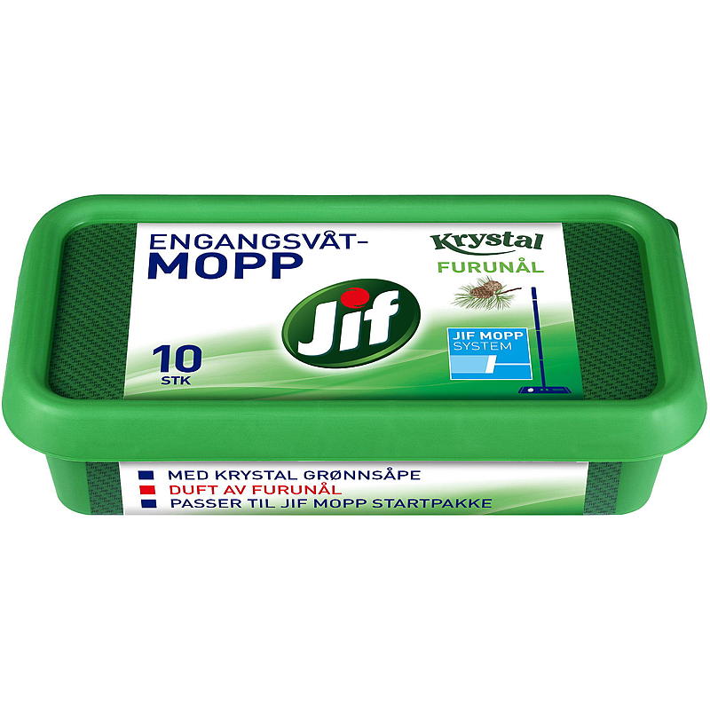 Jif Engangsmopp 10-pakning Jif Krystall Furunåler