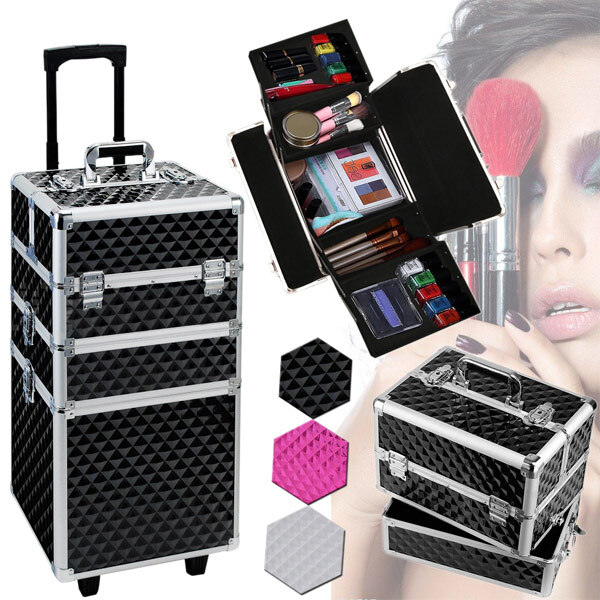 Livingandhome Kosmetikkoffer mit Diamantmuster