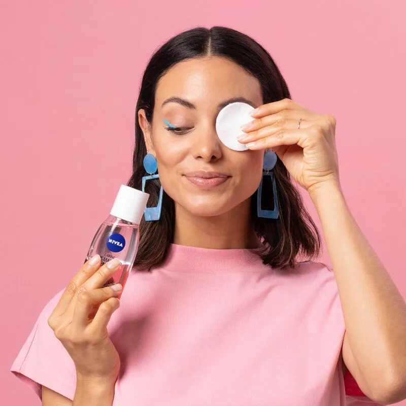 Nivea Visage Pielęgnujący Dwufazowy płyn do demakijażu oczu