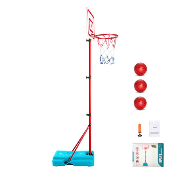 Aro de baloncesto DUOKU - Ajustable - Portátil - Base recargable - Para niños de 3 a 8 años
