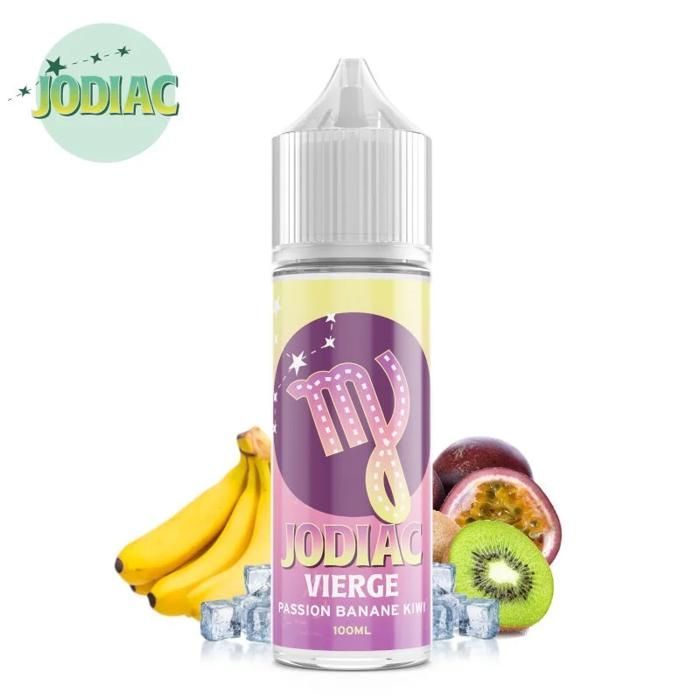 Virgin E-liquid (Passion Fruit, Banana, Kiwi, Strawberry) Jodiac 100ml + 4 boosters