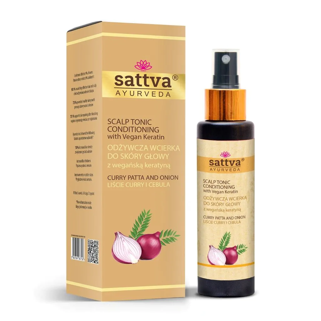 Sattva Ayurveda Liście Curry i Cebula - Odżywcza Wcierka do skóry głowy100 ml