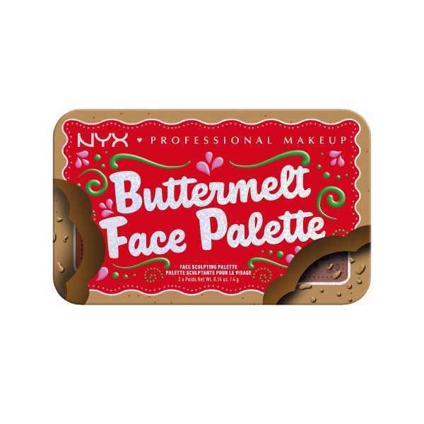 Paleta očních stínidel Nyx Professional Makeup Buttermelt – světlá/střední