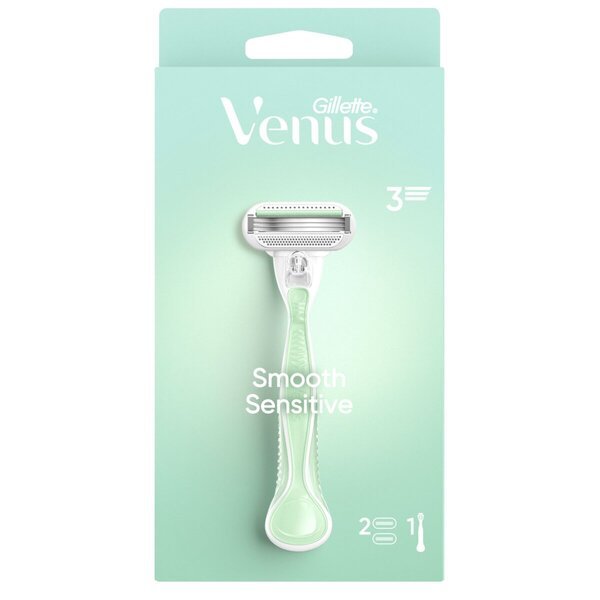 Gillette Venus Smooth Sensitive sistem za brijanje<br>Uključuje 2 oštrice britvice