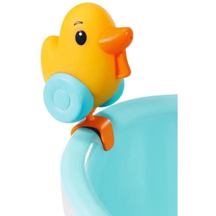 BABY BORN - Baignoire pour poupée - Effets lumineux et sonores - Canard de bain amovible - Dès 3 ans et plus