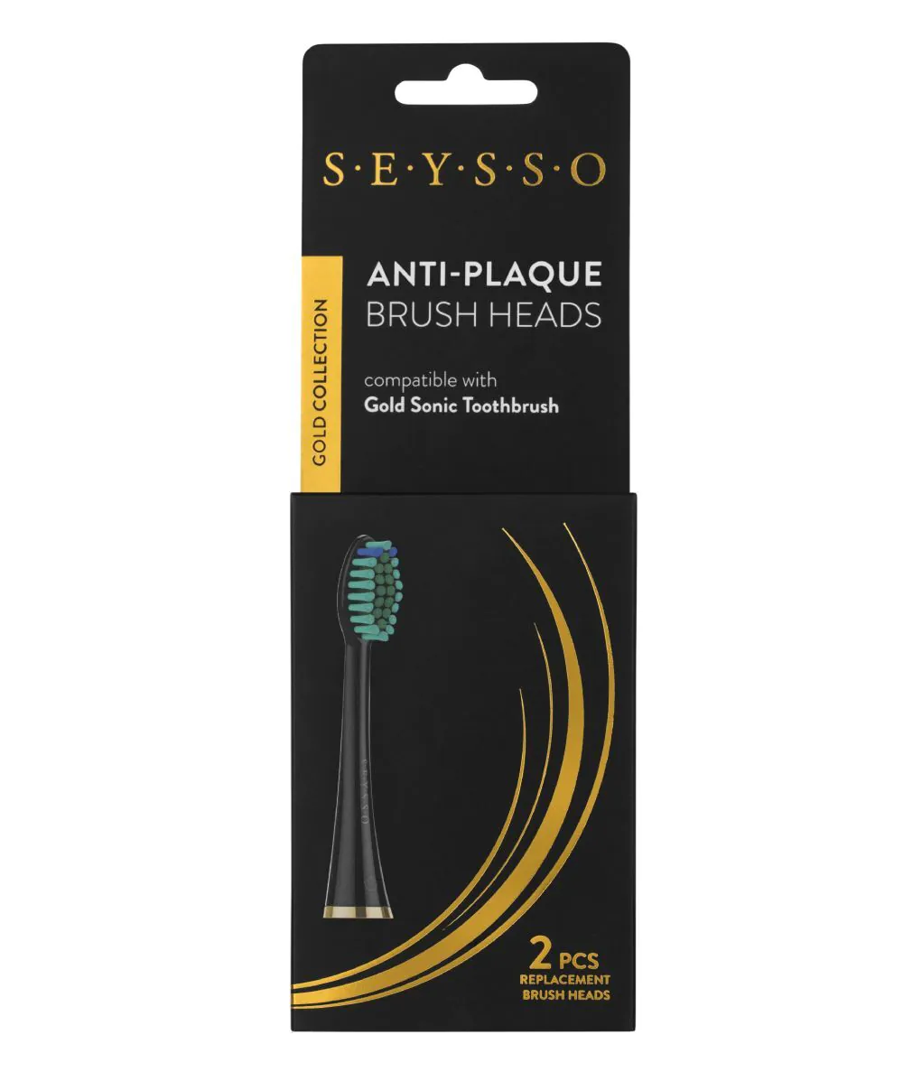 Seysso Gold Końcówki do Szczoteczki Sonicznej Black Anti-Plaque