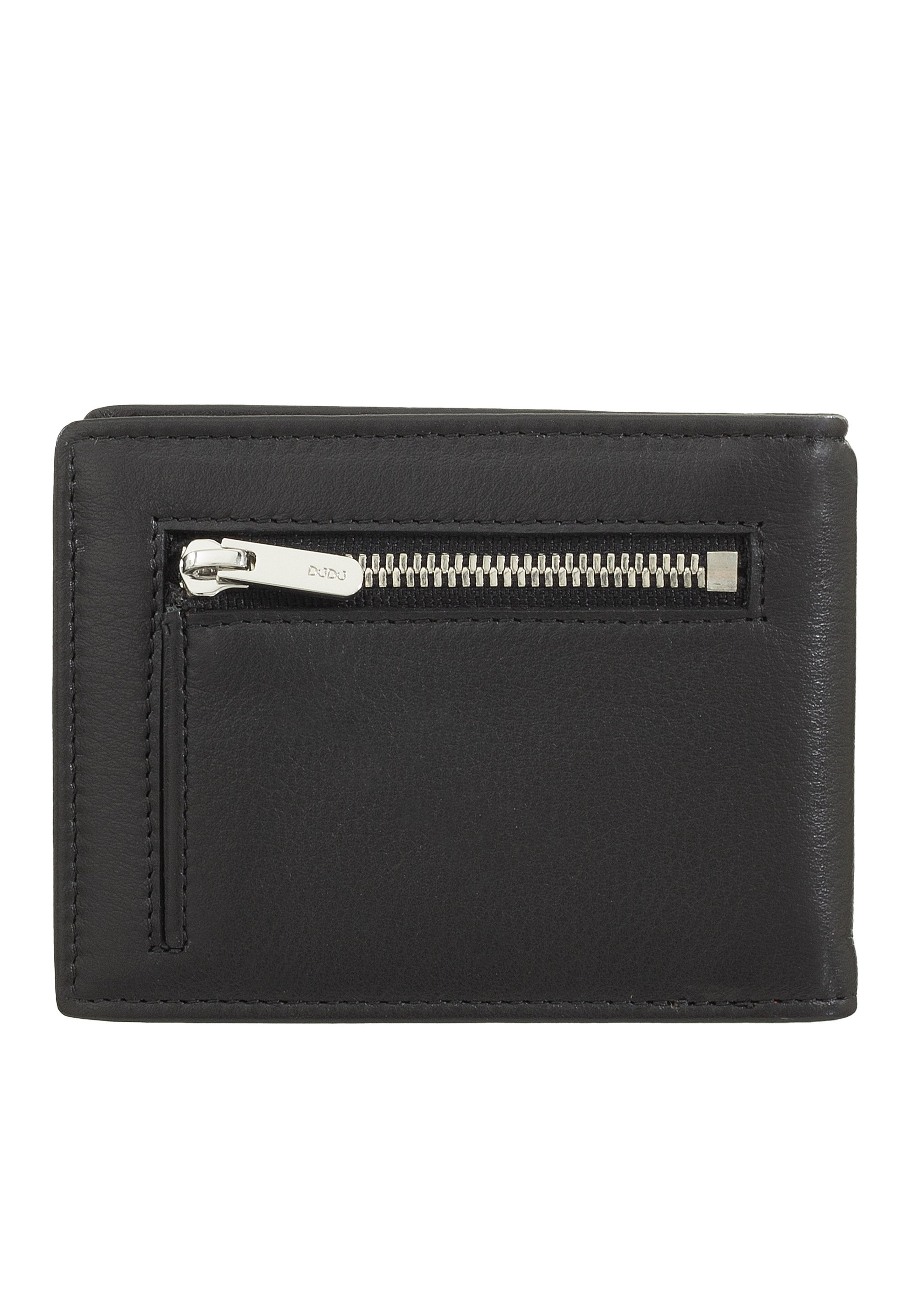 DUDU CON CLIP FERMASOLDI PICCOLO SOTTILE CON PROTEZIONE RFID - Portemonnee - nero