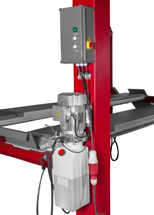 Elevador hidráulico de 4 columnas, 3,5 T, 230 V, MW Tools