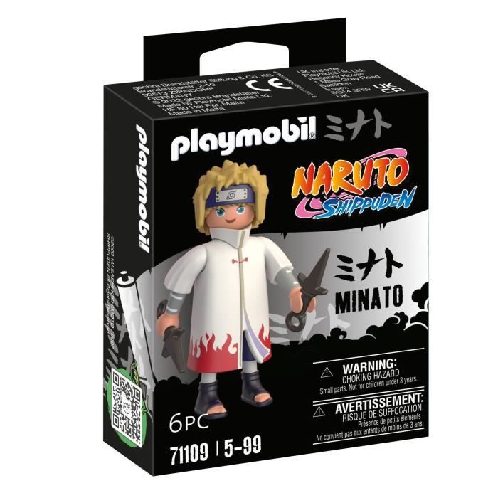 PLAYMOBIL 71109 Minato Figure, Naruto Shippuden, Manga Ninja with Accessories, Ages 5+