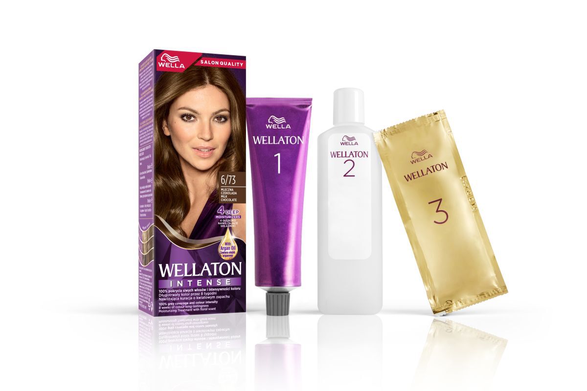 Crema colorante per capelli Wella 5/0 castano chiaro Wellaton