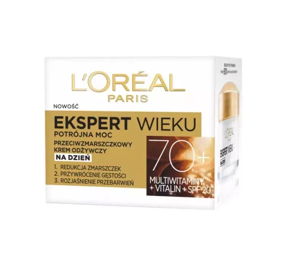 L'Oréal Paris Ekspert Wieku przeciwzmarszczkowy krem odżywczy na dzień 70  50 ml