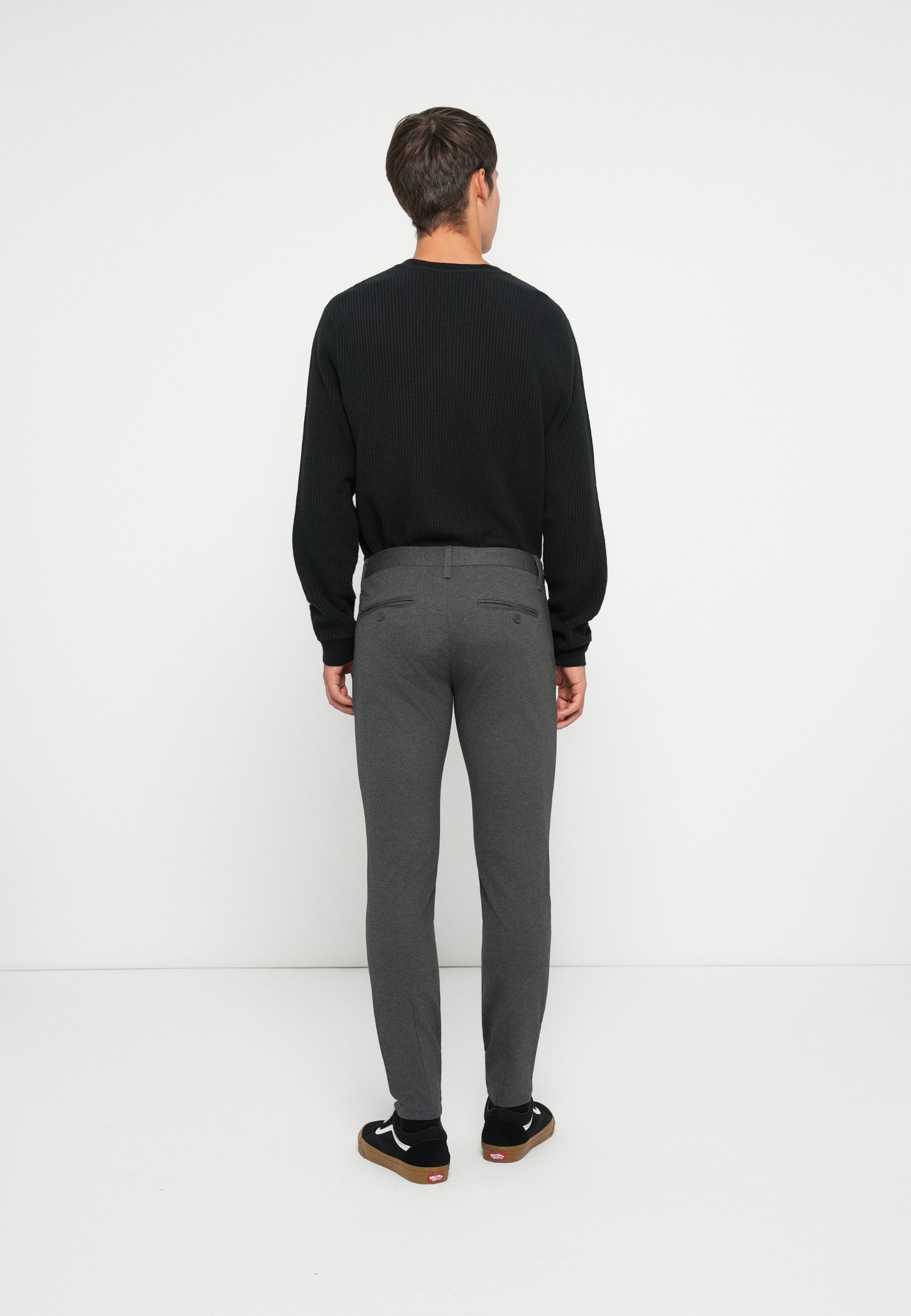 Pantalon Only & Sons ONSMARK SLIM à chevrons - Noir