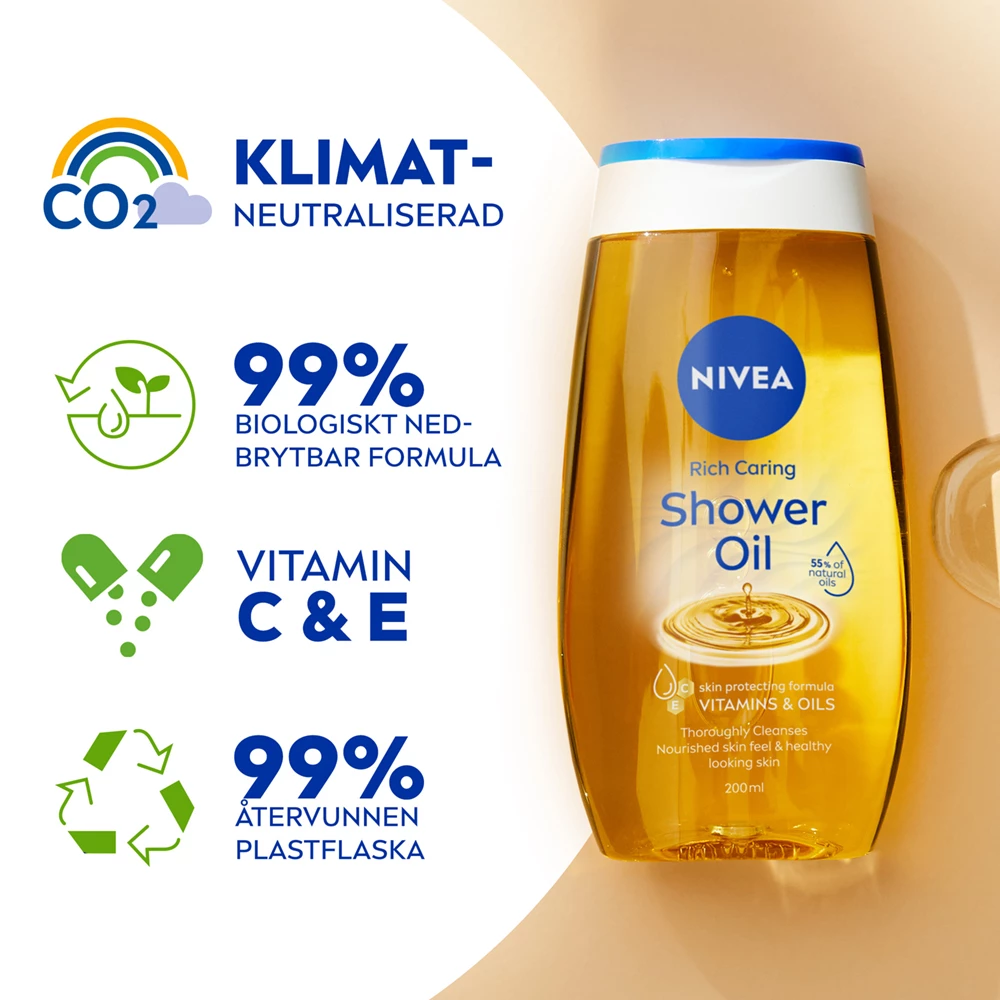 Ulei de duș Rich Caring 200 ml - NIVEA