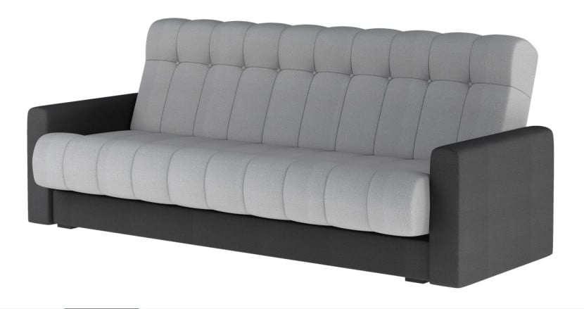 Sofa rozkładana z funkcją spania GARETT szara/czarna