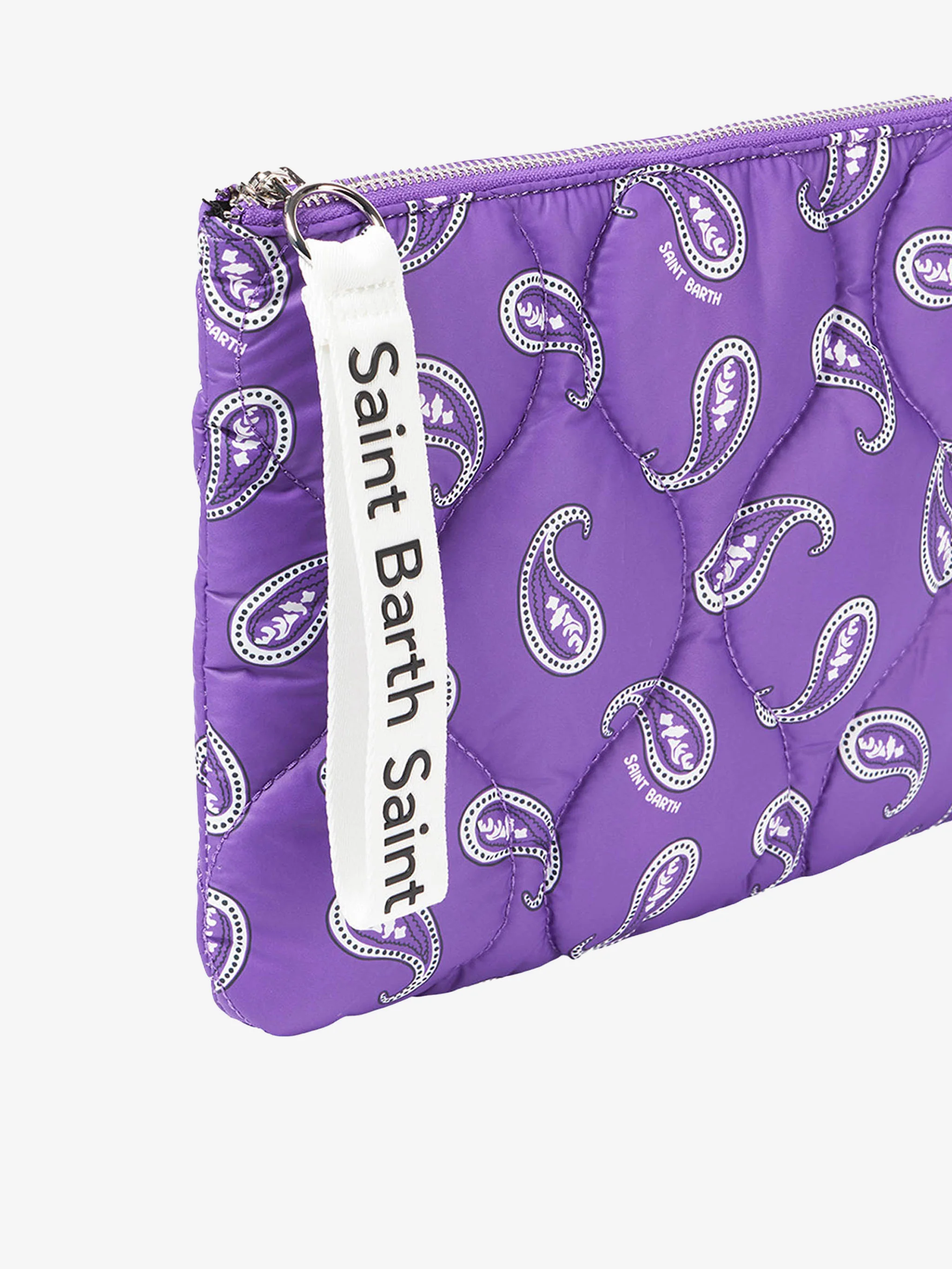 Podstavljena clutch torbica s paisley printom
