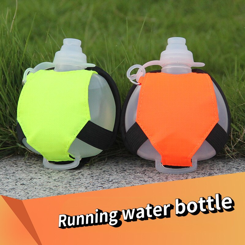 200ml Creative Portable Outdoor Sports Silicone Folding Water Bottle Sealing Leakproof Mini Running Water Bottle Botella De Agua