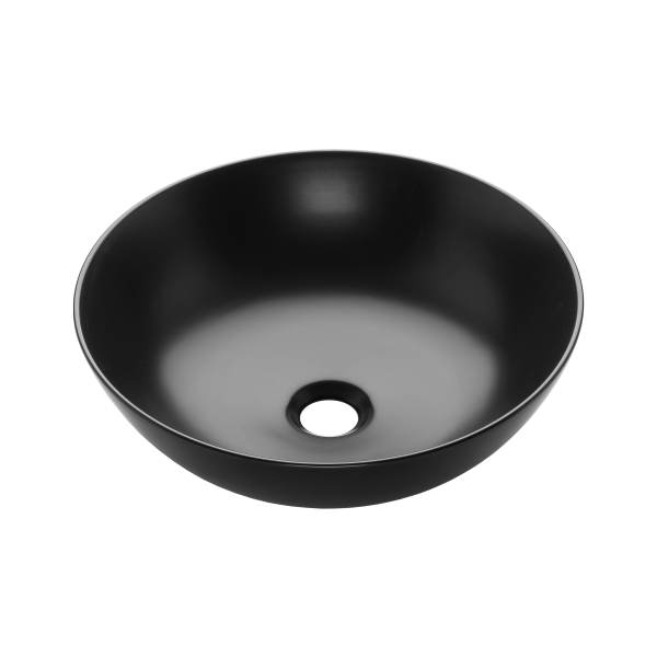 Umywalka Nablatowa Tinos Invena Trend, 39,5 Cm, Czarny