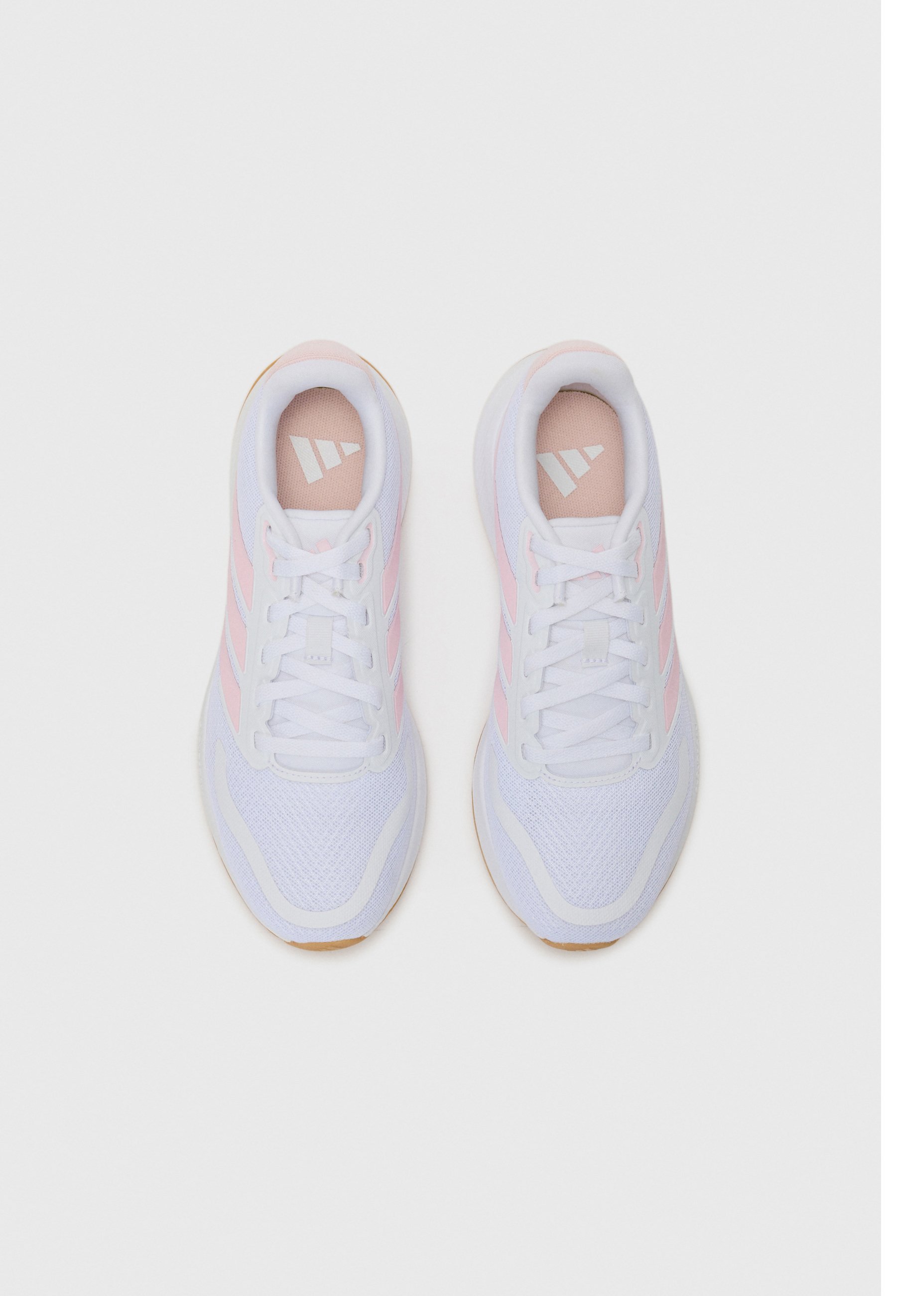adidas Performance RUNFALCON - Maantiejuoksukengät - jalanjälkivalkoinen/pinkki/musta