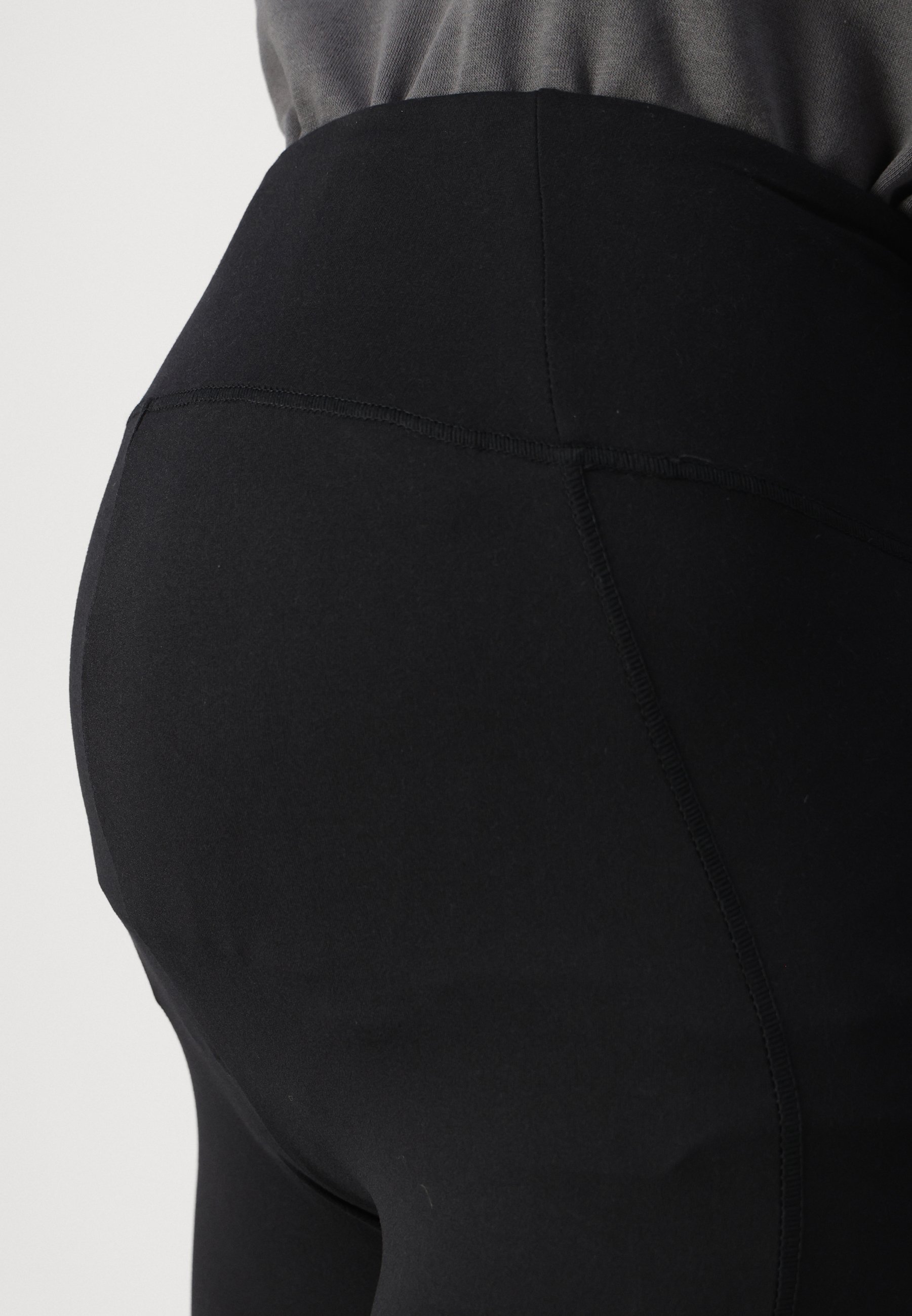 Vero Moda Maternity VMMINA LEO PRINT - Leggings - Pantaloni - nero