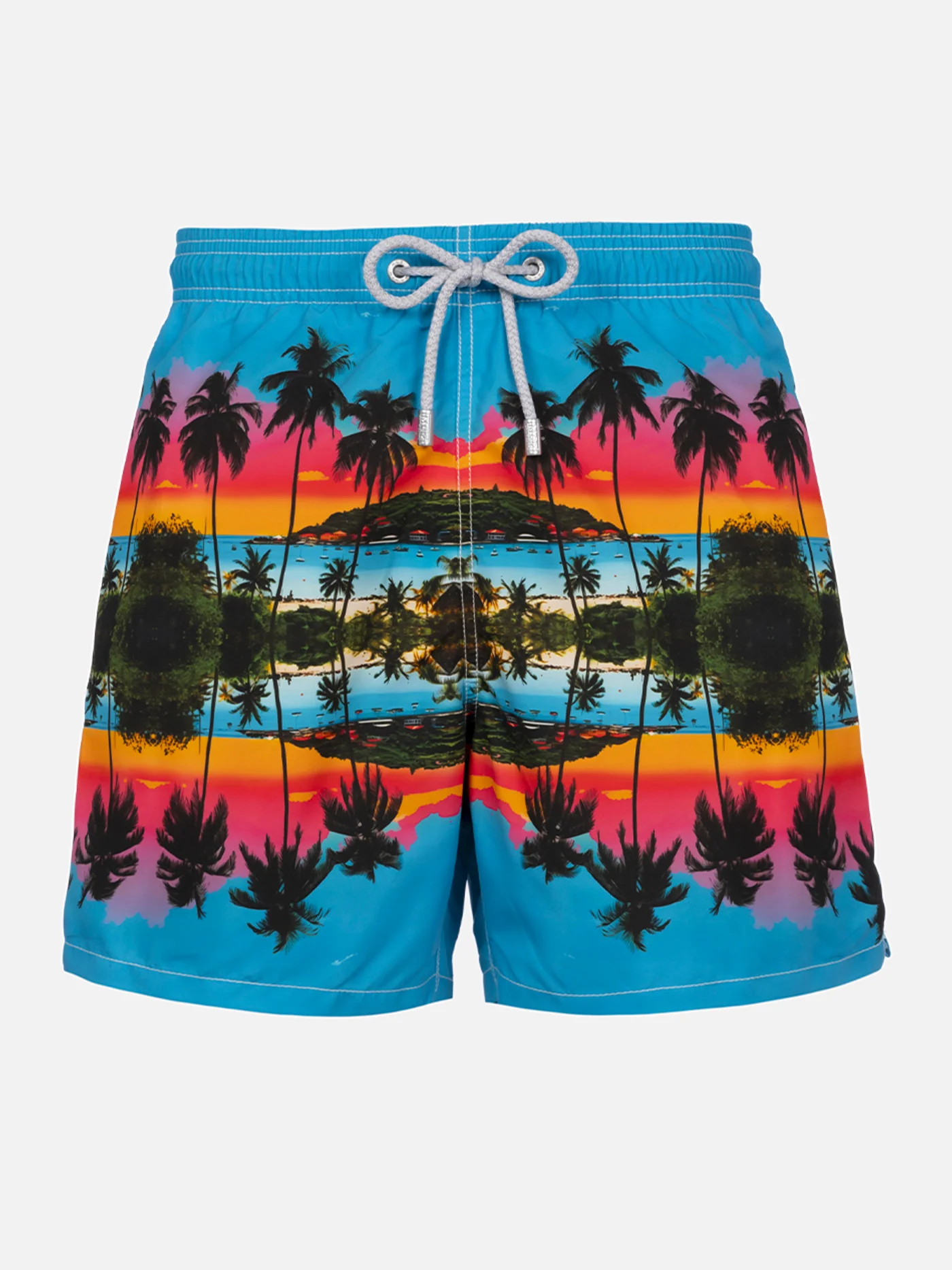 Gustavia mid-length heren zwembroek met geplaatste print