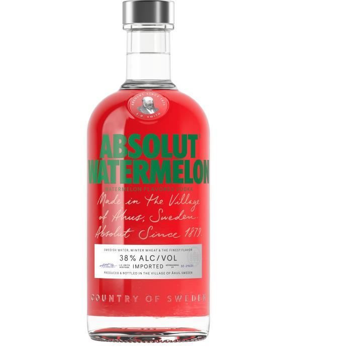 Absolut - Watermelon - Flavored Vodka - 38.0% ABV - 70cl
