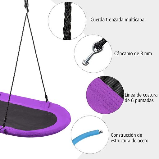 Costway viseća ljuljačka 100-160 cm