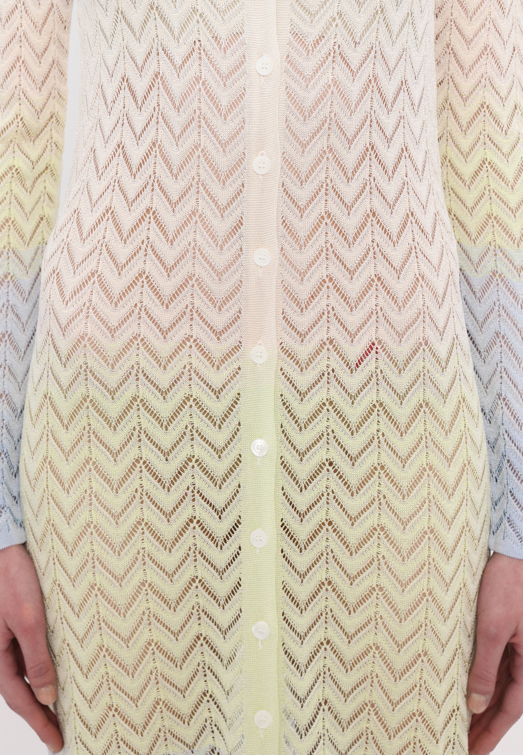 Missoni Jumperjurk - lichtblauw/limoengroen/crème