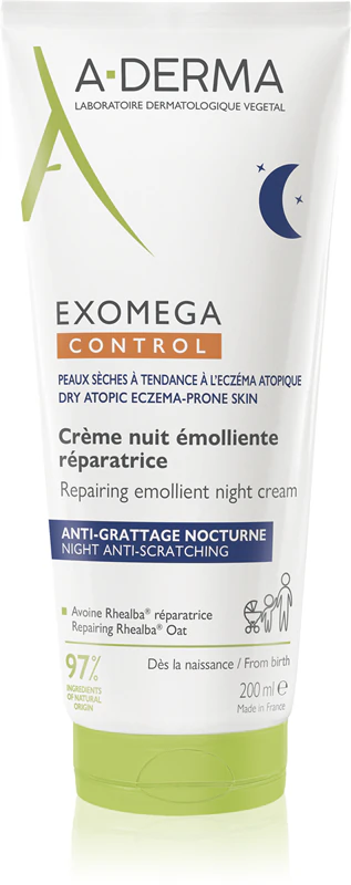Creme Noturno Emoliente Reparador A-Derma Exomega Control