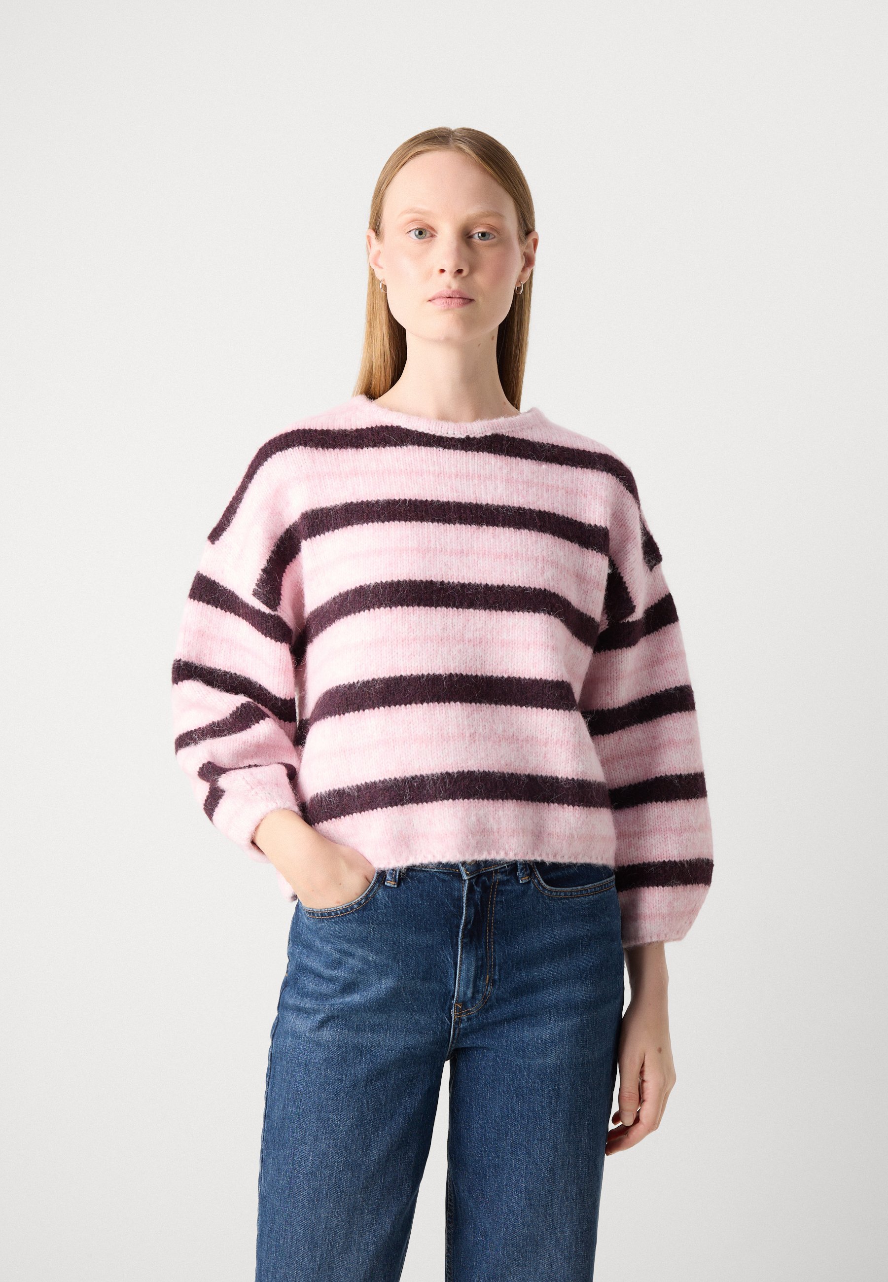 Lindex SWEATER LOLLIE - Trui - licht stoffig roze