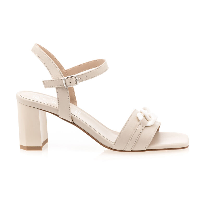 Beige sandaler / åben tå sko til kvinder