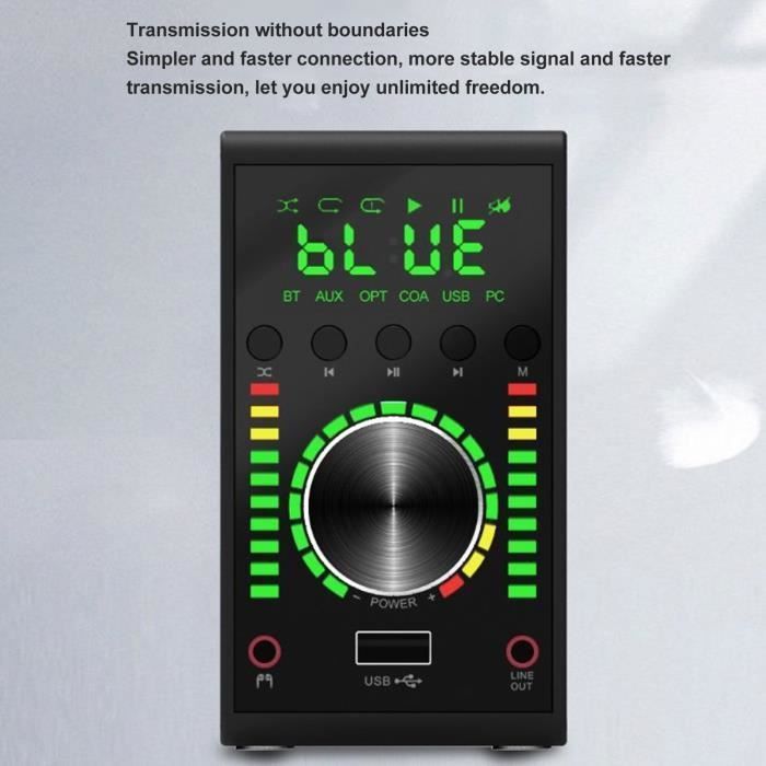 200 W:n Bluetooth-vahvistin, HIFI-stereo langaton digitaalinen äänentoistovastaanotin, USB, optinen, koaksiaalivahvistin tietokoneelle, televisiolle, etiketeille