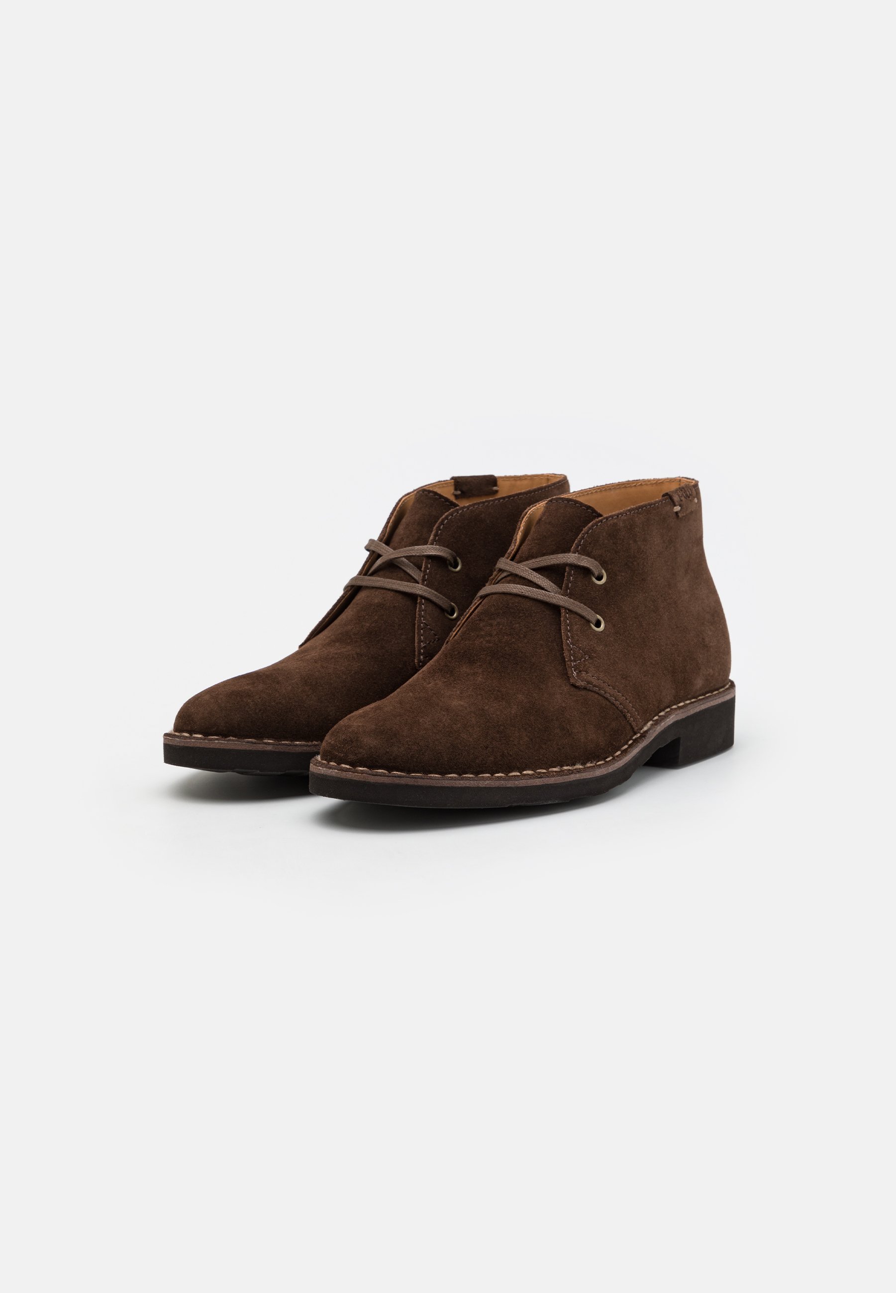 Polo Ralph Lauren TALAN Wildleder-Chukka-Boot – Lässige Schnürstiefel – Schokoladenbraun