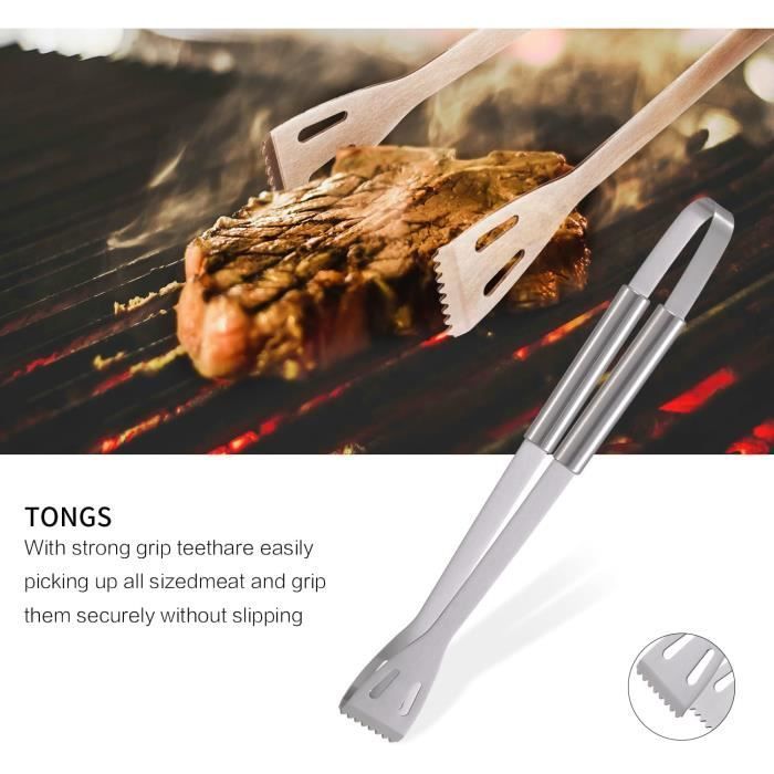 Accesorios para barbacoa - Multifuncionales - Acero inoxidable - Bolsa de tela Oxford - Fácil de transportar