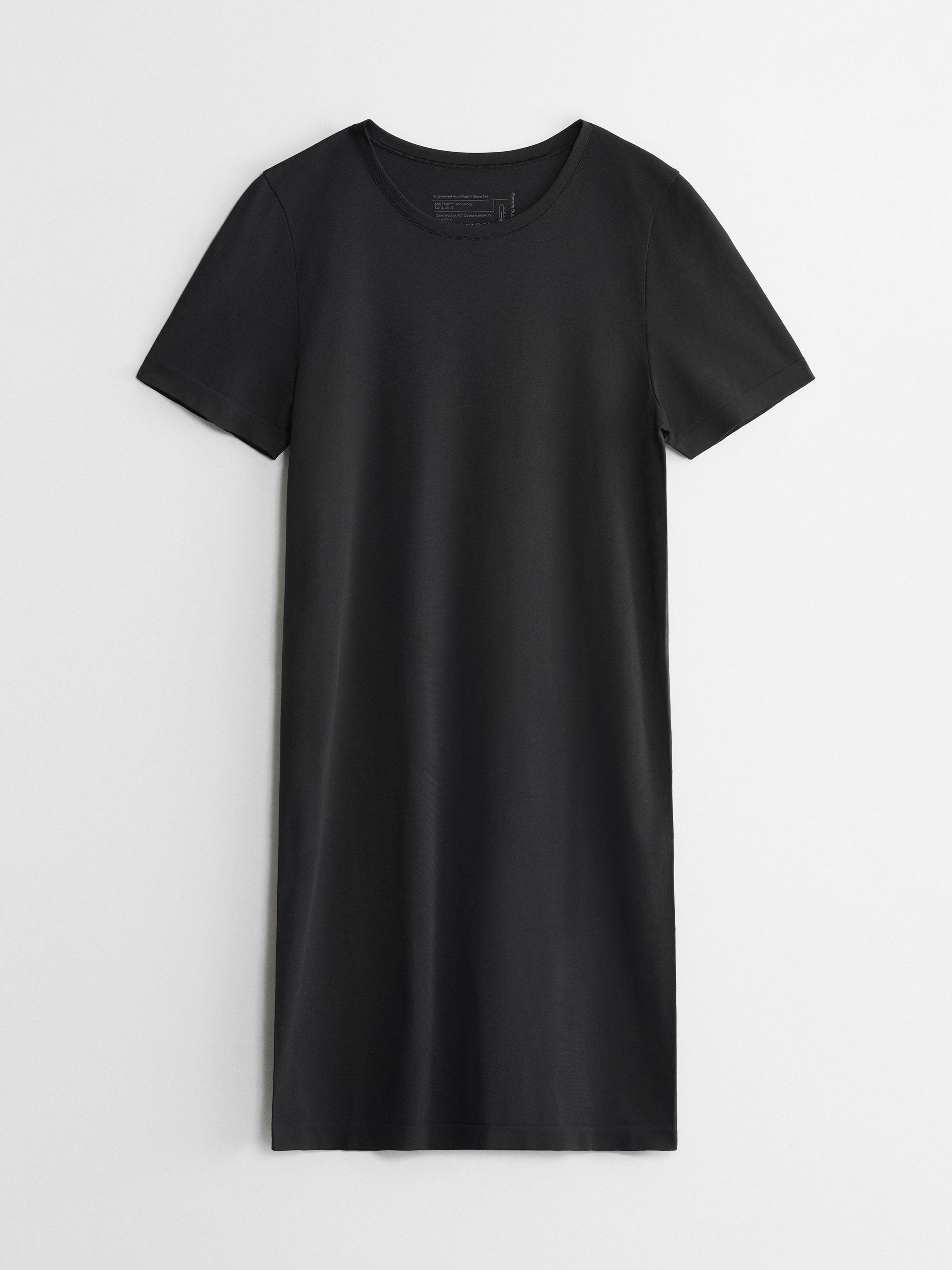 Vêtements de ménopause – Chemise de nuit – Noir technique féminin